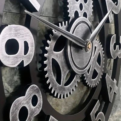 Horloge Murale - RetroWallClock™ - Argent