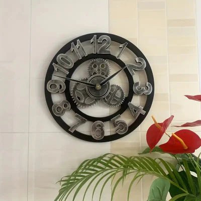 Horloge Murale - RetroWallClock™ - Argent