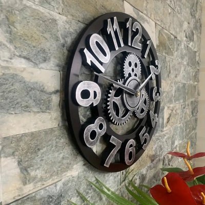 Horloge Murale - RetroWallClock™ - Argent
