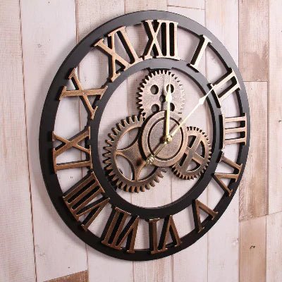 Horloge Murale - RetroWallClock™ - Bronze Romain