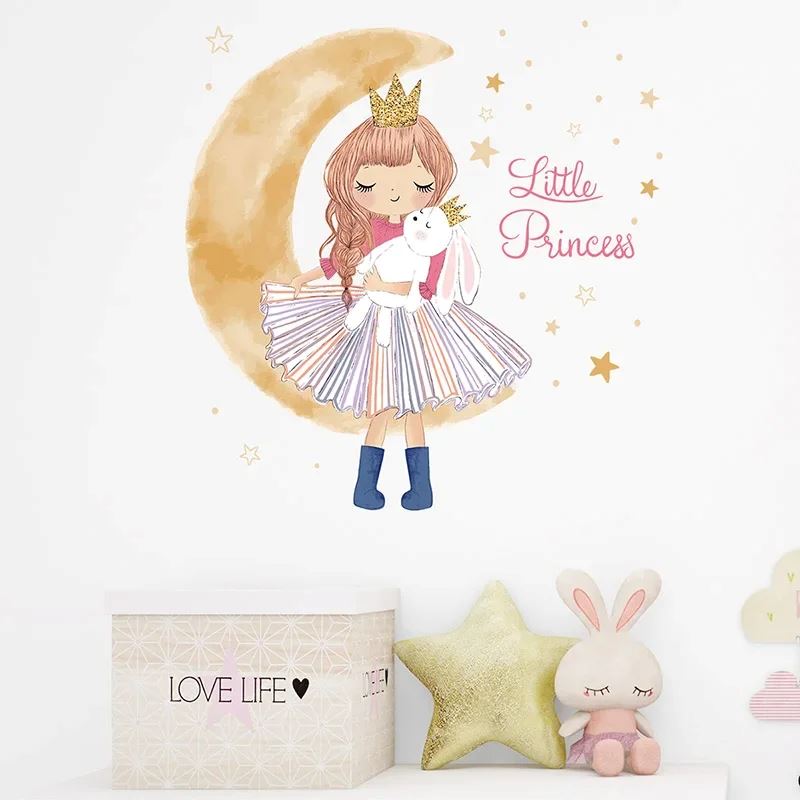 Décoration Murale - PrincesseSticker™ - Lune Beige