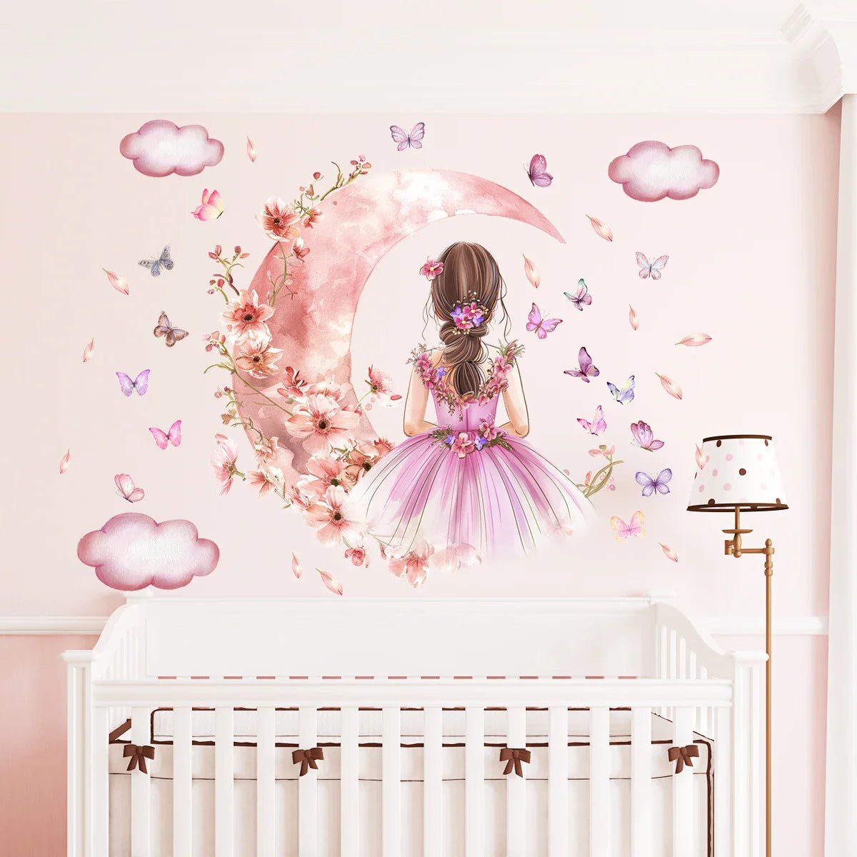 Décoration Murale - PrincesseSticker™ - Lune Rose