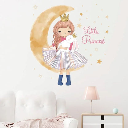 Décoration Murale - PrincesseSticker™ - Lune Beige