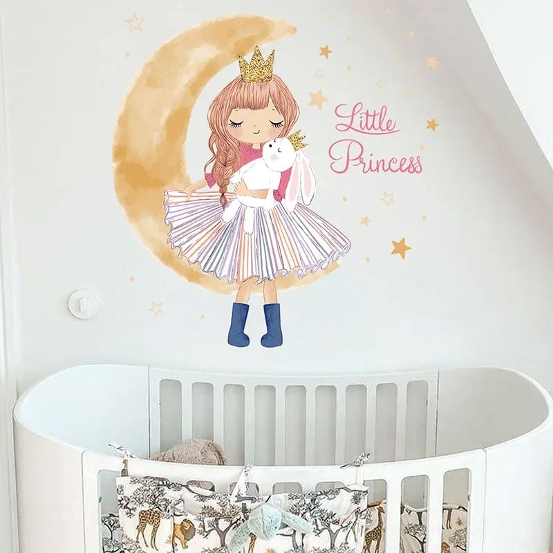 Décoration Murale - PrincesseSticker™ - Lune Beige