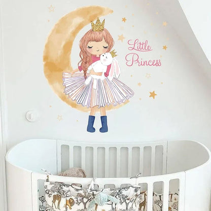 Décoration Murale - PrincesseSticker™ - Lune Beige
