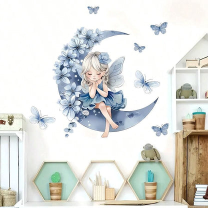 Décoration Murale - PrincesseSticker™ - Lune Bleue